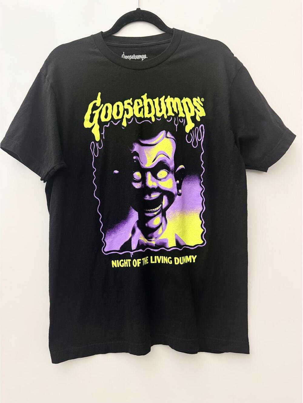 Goosebumps Men’s Large Graphic T-Shirt Night of the Living Dummy Slappy Horror
